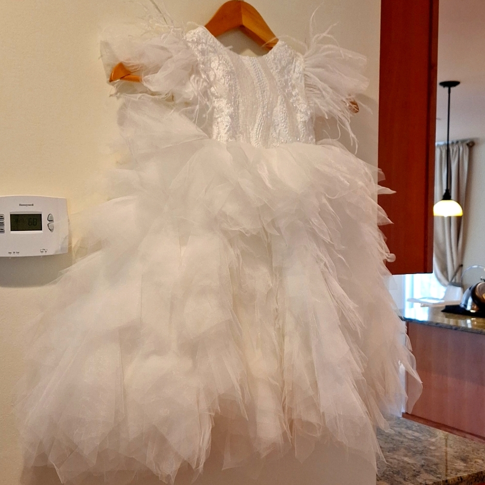 Handmade flower girl's dress